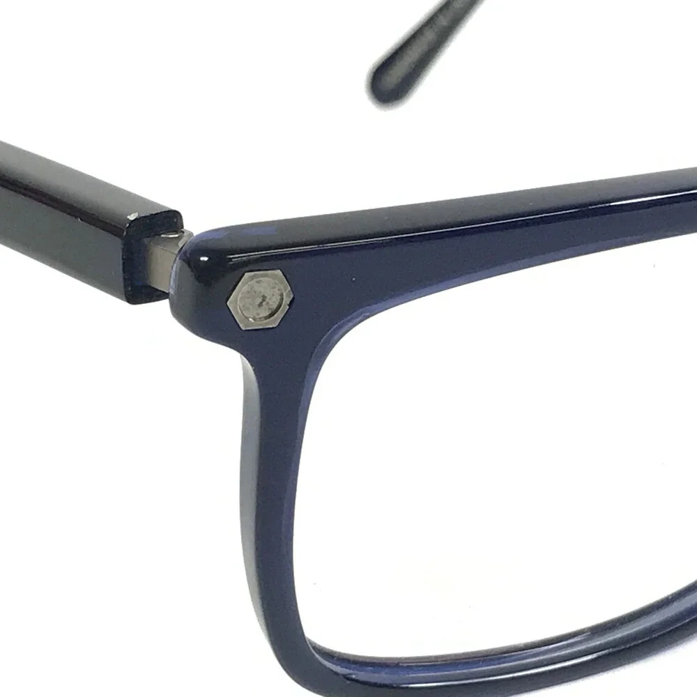 O-SIX Eyeglasses Frames OV-817 C.1157/T1157 Blue Rectangle Full Rim 56-17-135